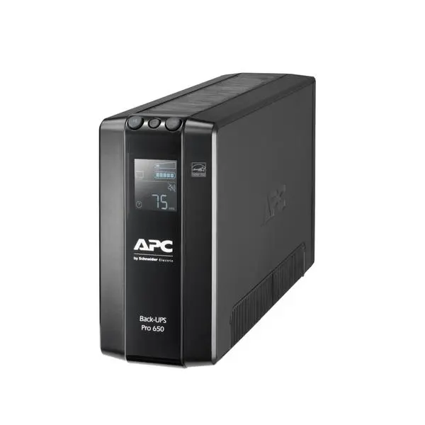 APC Back UPS Pro BR 650VA, 6 Outlets, AVR, LCD Interface - BR650MI