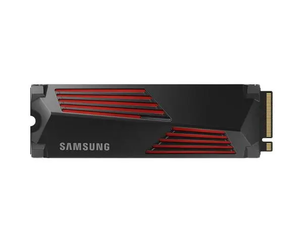 Samsung SSD 990 PRO 1TB Heatsink PCIe 4.0 NVMe 2.0 M.2 V-NAND 3-bit MLC, 256-bit Encryption, Read 7450 MB/s Write 6900 MB/s - MZ-V9P1T0CW