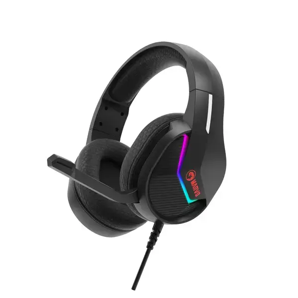 Marvo геймърски слушалки H8618 Black 50mm, USB, RGB: Изживейте следващото ниво на игровото аудио