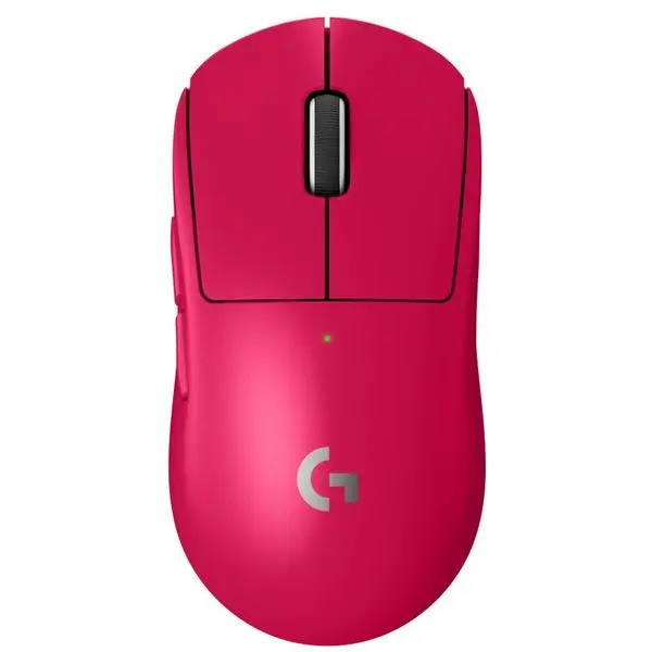 Мишка Logitech G Pro X Superlight 2 Magenta, оптична (32000dpi), безжична, USB, червена, 910-006797