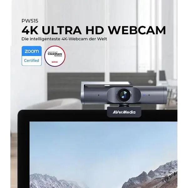 AVerMedia Webcam, Live Stream Cam 515 (PW515), 4K HDR -  (A)   - 61PW515001AE (8 дни доставкa)