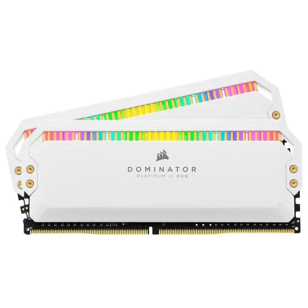 Corsair Dominator Platinum RGB White 16GB(2x8GB) DDR4 PC4-25600 3200MHz CL16 CMT16GX4M2C3200C16W