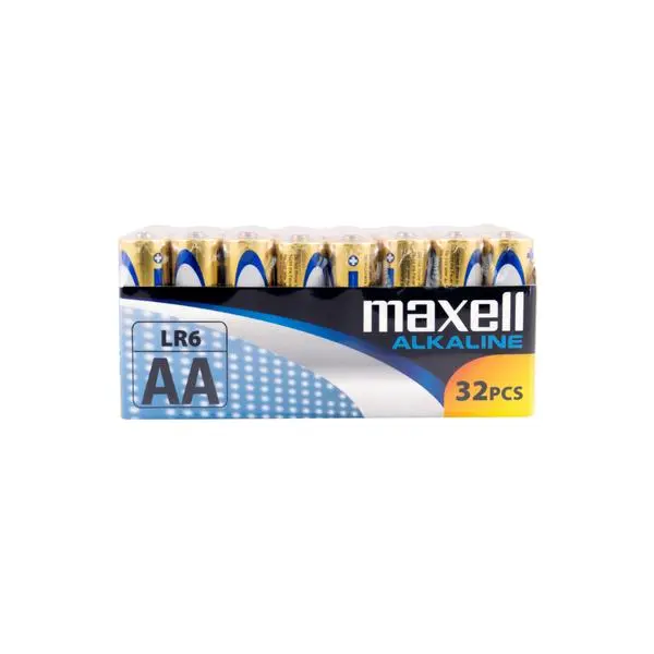 Алкални батерии MAXELL LR6 1,5V AA 32 бр. pack - ML-BA-LR6-32PK