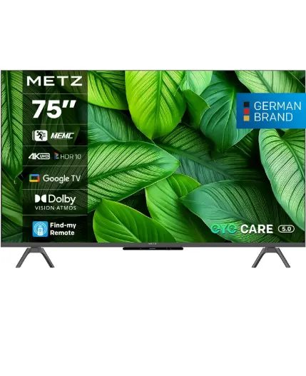 METZ Телевизор 75" UHD LED SMART TV, 4K, Google TV, Frameless - METZ-TV-75MUF7000Z
