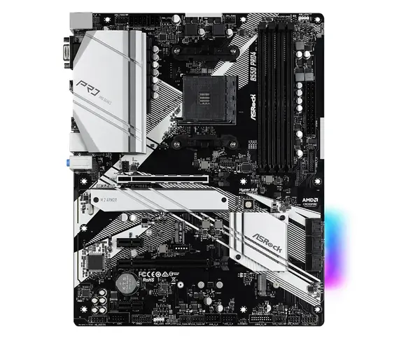 ASROCK Desktop B550 PRO4 (AM4, B550, 4xDDR4, 1xPCIe 4.0x16, 1xPCIe 3.0x16 - B550 PRO4