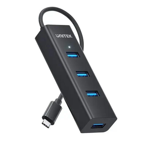 Unitek Хъб HUB USB-C 4 port 4 x USB3.0 Black - Y-3089Z01