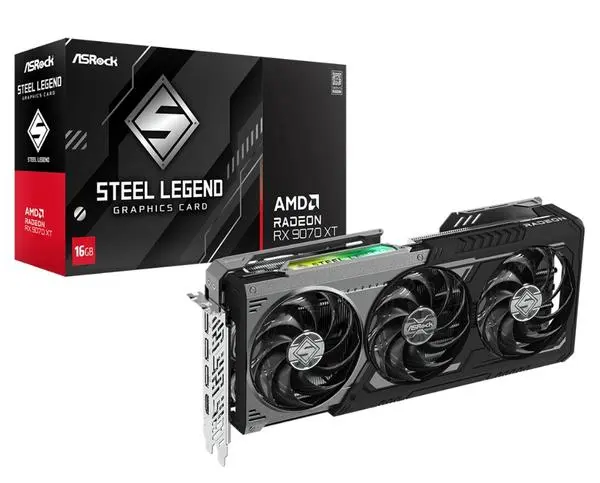 Asrock RX 9070XT 16GB Steel Legend Dark - 90-GA5VZZ-00UANF