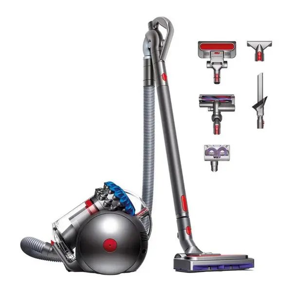 Прахосмукачка Dyson Big Ball Absolute 2, без торба, 19 циклона, въртяща се 360° дюза, сива