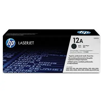 HP 12A Black LaserJet Toner Cartridge - Q2612A