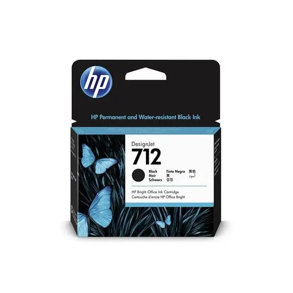 HP 712 38-ml Black Ink Cartridge - 3ED70A