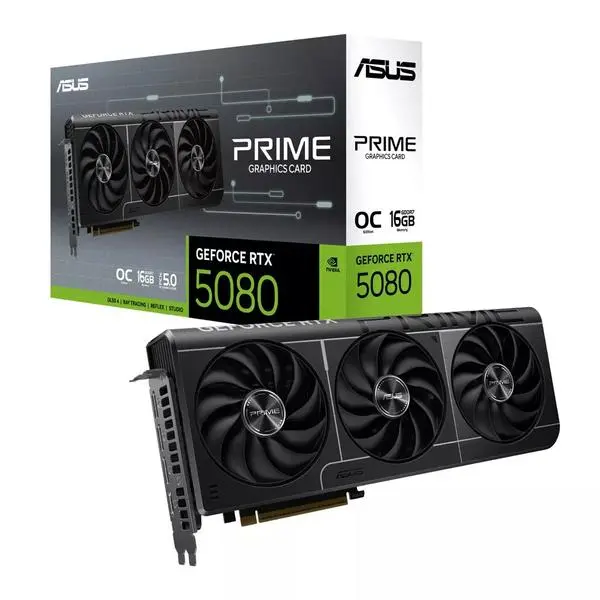 Asus Prime GeForce RTX 5080 16GB GDDR7 OC - 90YV0LX0-M0NA00