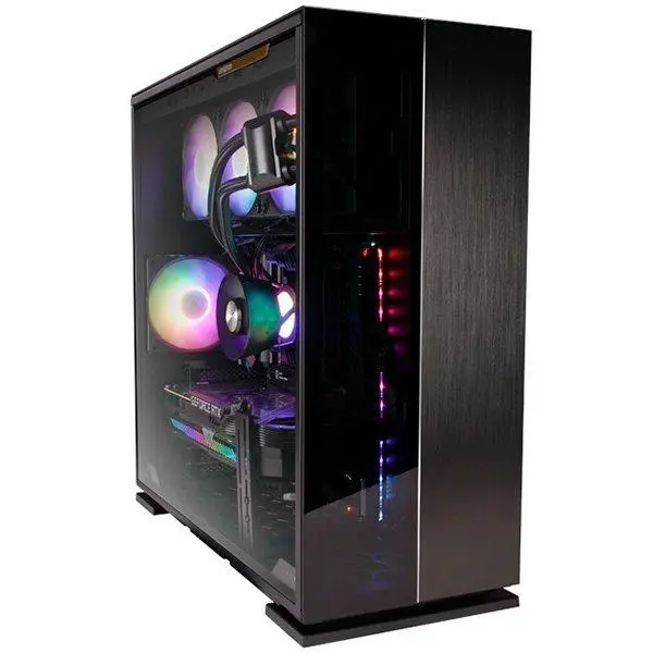 Chassis In Win 315 Mid Tower, Tempered Glass, Aluminum Frame, Quick-Release Side Panel, InWin Luna AL120 ARGB PWM fan - INWIN_315_BLACK