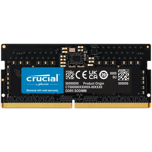 Crucial 8GB DDR5-5600 SODIMM CL46 (16Gbit) - CT8G56C46S5