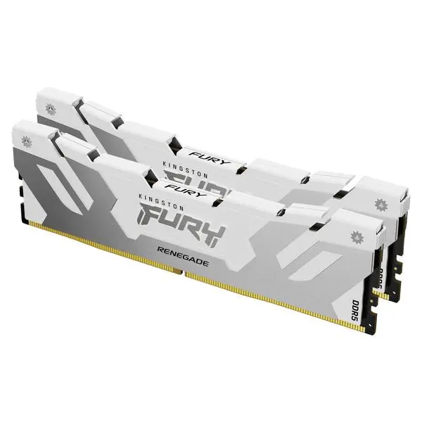 Kingston Fury Renegade White 64GB(2x32GB) DDR5 6000MHz CL32 KF560C32RWK2-64