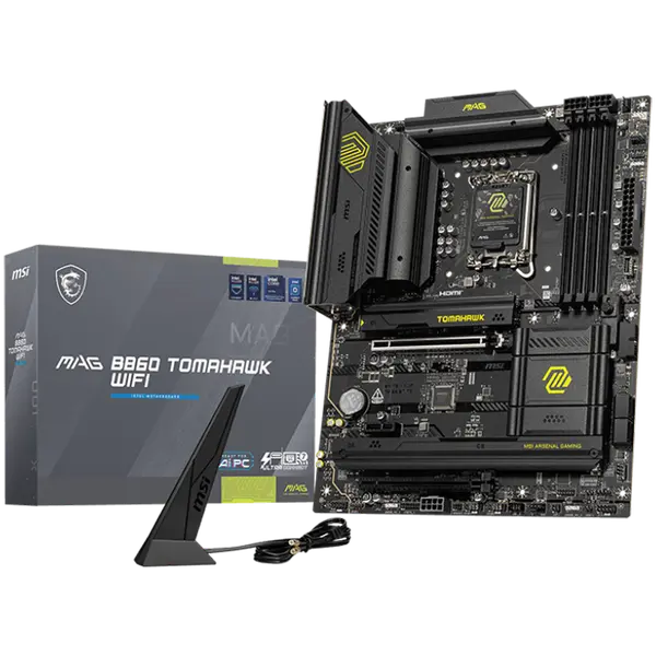 MSI MAG B860 TOMAHAWK WIFI, ATX, LGA 1851, 4x DDR5 Dual Channel DDR5 up to 9200(OC)MHz - MAG_B860_TOMAHAWK_WIFI