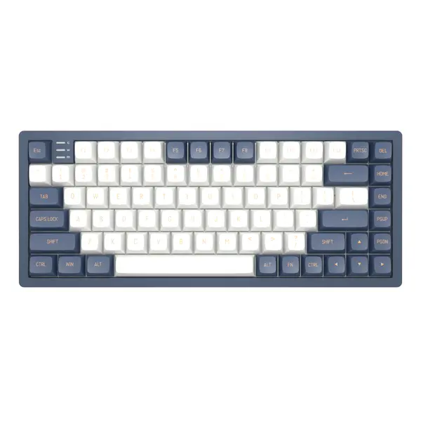 Геймърскa механична клавиатура Dark Project KD83A Ivory/Navy Blue RGB 75% - G3MS Sapphire Switches, PBT - FSH-DP-KD-83A-NAVY
