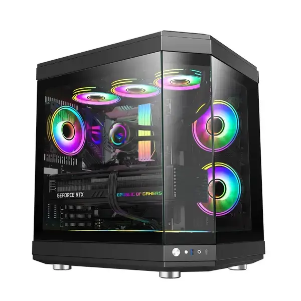 Gamemax кутия ATX HYPE Black Addressable RGB - GM-14100901972