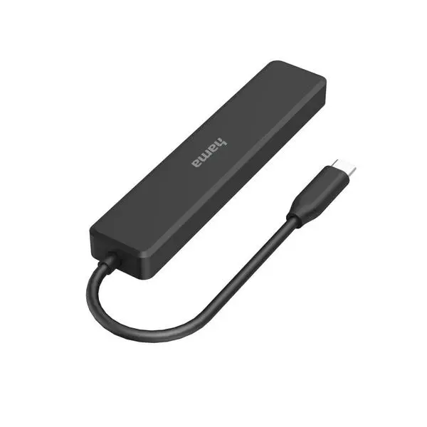 USB-C, 5-портов хъб, 3х USB-A,1x USB-C, HDMI,4К, Черен - HAMA-200117