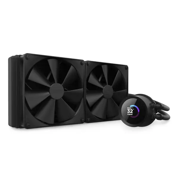 Охладител за процесор NZXT Kraken 280 Black - LCD Display - NZXT-FAN-RL-KN280-B1
