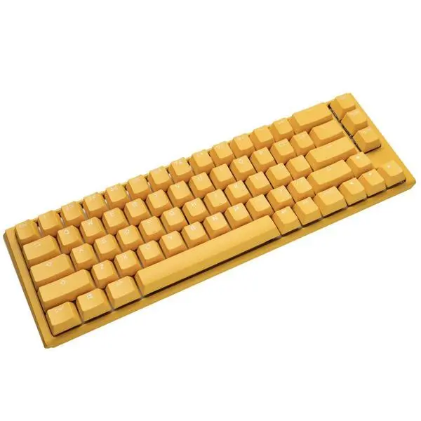 Ducky One 3 Yellow SF 65 – Геймърска механична клавиатура със суичове Cherry MX Black
