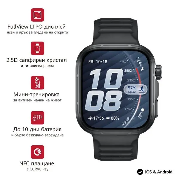 Huawei Watch Fit 5 Pro Niki-B29F Black - 6942103189739