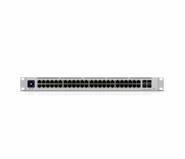 Switch Ubiquiti USW-Pro-48-POE, 40x Gbit PoE+, 8x GBit PoE++, 4xSFP+ слота, 600W, managed, UB-USW-PRO-48-POE