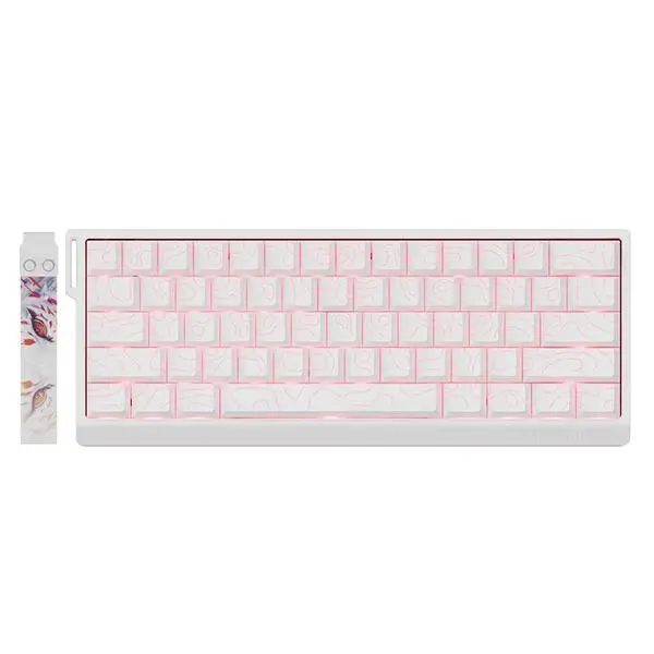 Madlions Madlions професионална геймърска механична клавиатура Professional MAD 60 PRO White, 8K, Gateron Jade Customized [Linear] - MAD-60-PRO-GTR-WH