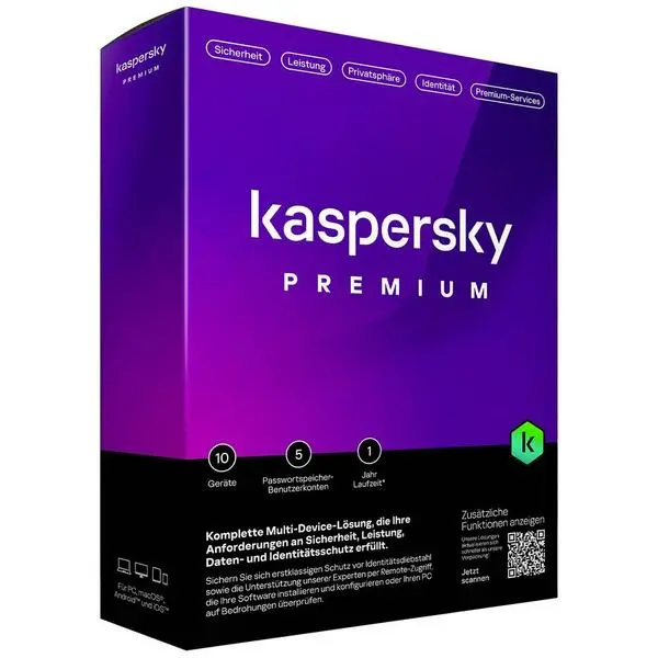 Kaspersky Premium – 10 Devices, 1 Year – ESD-DownloadESD -  (К)  - KL1047GDKFS (8 дни доставкa)