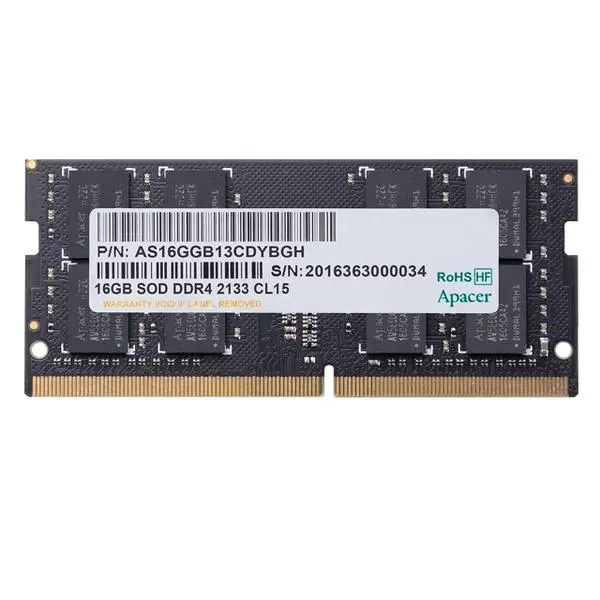 Apacer 16GB Notebook Memory -  DDR4 SODIMM 3200MHz - AS16GGB32CSYBGH