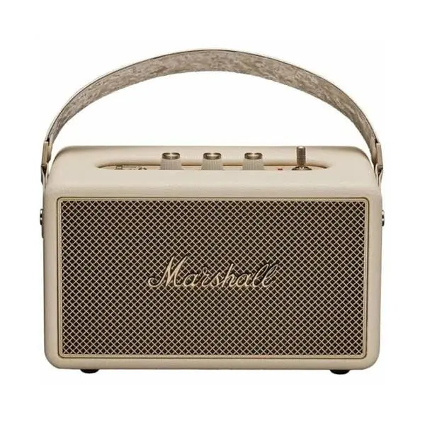 Тонколона Marshall Kilburn III, 2.1, 50W RMS (2x10W + 30W), Bluetooth, Jack 3.5mm, бежова, 360° стереофоничен звук, до 50 часа време на работа, IP54 защита
