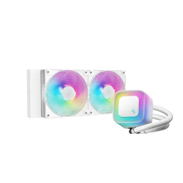 DeepCool водно охлаждане Water Cooling LE240 V2 WH - Addressable RGB - LGA1851/AM5 (R-LE240-WHAMMN-G-2)