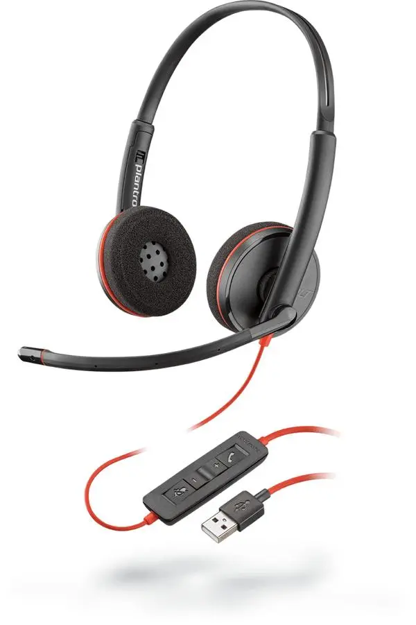 Слушалки Plantronics Blackwire стерео с микрофон USB C3220 209745-201