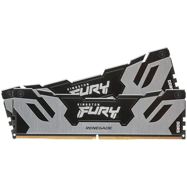 Kingston DRAM 32GB 6400MT/s DDR5 CL32 DIMM (Kit of 2) FURY Renegade Silver XMP - KF564C32RSK2-32