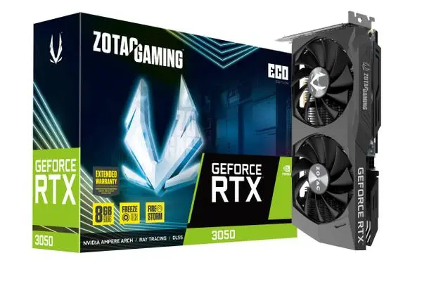 Zotac RTX 3050 ECO 8GB GDDR6 HDMI 3xDP - Отличнобюджетно решение за геймърите