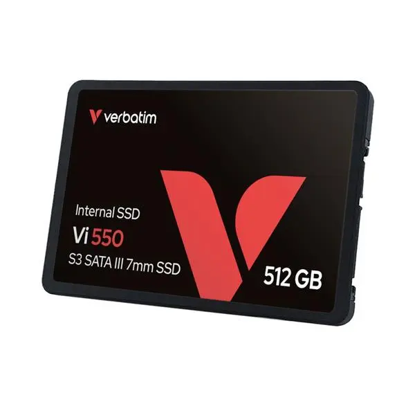 Памет SSD 512GB, Verbatim Vi550 49352, SATA III 6Gb/s, размер 2.5"(6.35cm), скорост на четене 520 MB/s, скорост на запис 500 MB/s
