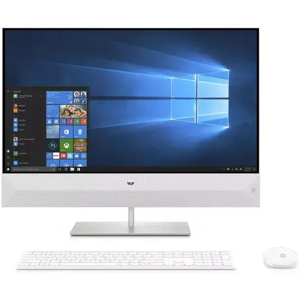 HP Pavilion All-in-One 27-ca1000nu Snowflake White, Core i5-12400T(up to 4.2GHz/18MB/6C), 27" FHD AG IPS + 5MP Camera, 16GB 3200Mhz 2DIMM, 512GB PCIe SSD, WiFi ac 2x2 +BT 5, HP Keyboard & HP Mouse, Free DOS. 2Y Warranty 7B2Z9EA
