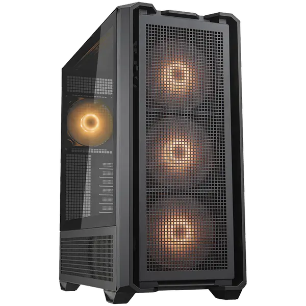 COUGAR MX600 PC Case, Mid Tower, Black - CGR-57C9B-RGB