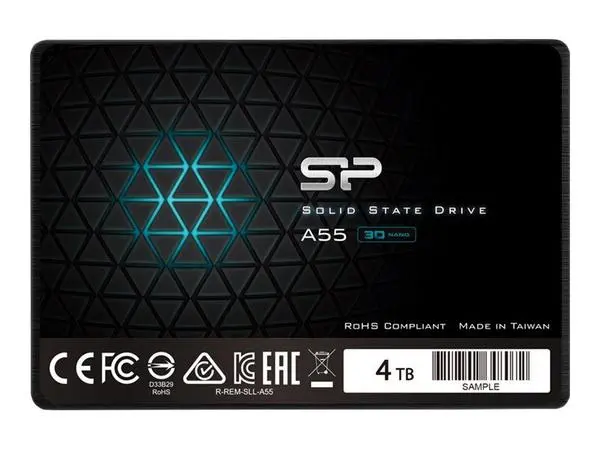 SSD 4TB Silicon Power 2,5" SATAIII A55 3D Nand TLC -  (A)   - SP004TBSS3A55S25 (8 дни доставкa)