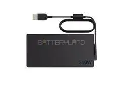 Заряднo за лаптоп Lenovo, 300W/20V/15A, букса - Правоъгълна букса