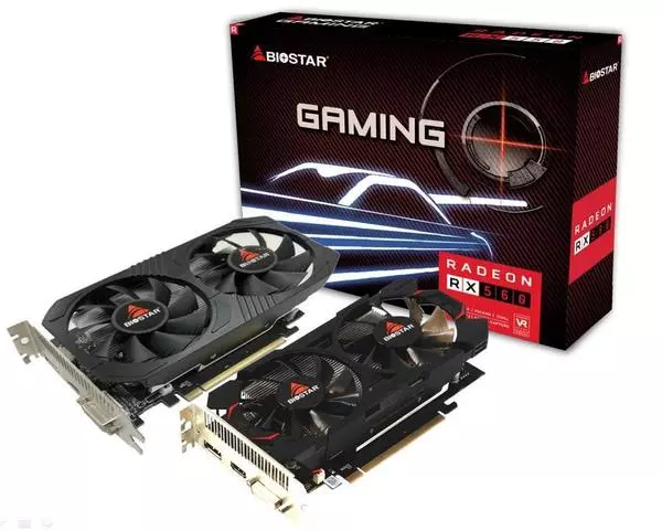 Видео карта BIOSTAR Radeon RX560, 4GB, GDDR5, 128 bit, DVI-I, HDMI, DisplayPort - BIO-VC-R-VA5615RF41