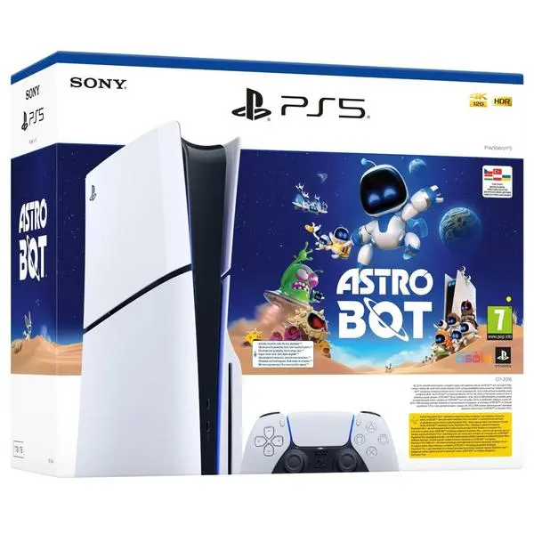 Конзола PlayStation 5 (Slim) - Astro Bot Bundle 1TB, бяла