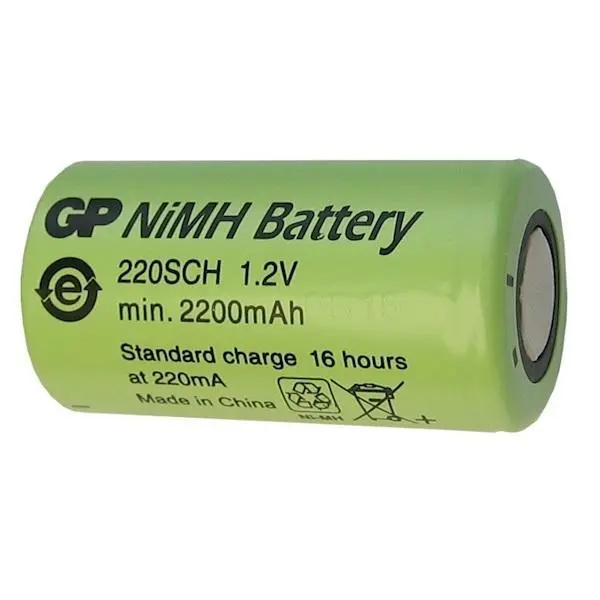 Акумулаторна батерия GP NiMH SC 1.2V 2200mAh 1бр. GP BATTERY - GP-BR-SC-2200