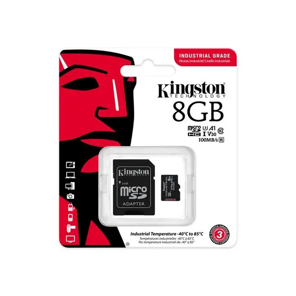 Kingston Industrial microSDHC/SDXC 8GB, Class 10, KIN-SDCIT2-8GB