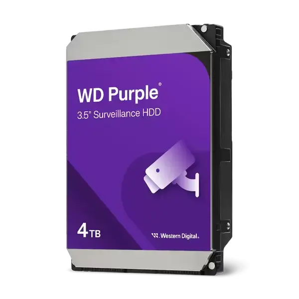 Хард диск WD Purple, 4TB, 5400rpm, 128MB, SATA 3, WD44PURZ