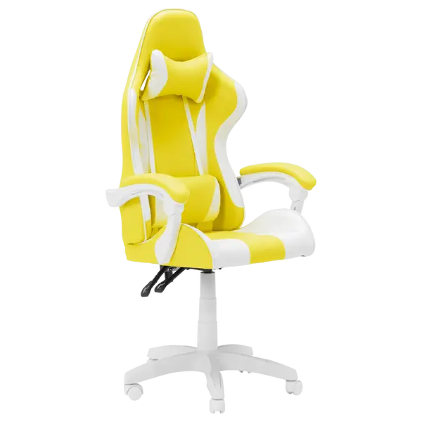 Геймърски стол Carmen 6311 - бял - жълт - 3520141_1