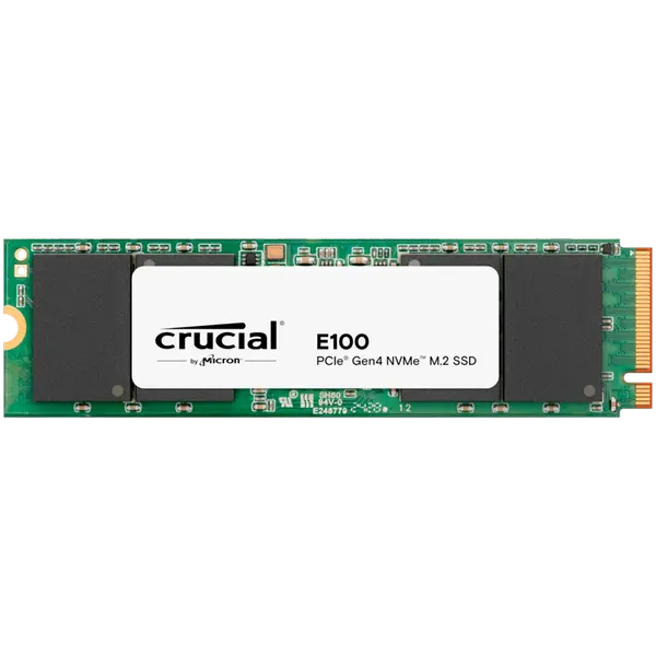Crucial E100 2TB SSD PCIe 4.0 Gen4 M.2 2280 NVMe, Read/Write: 5000/3000 MB/s - (1005) - CT2000E100SSD8