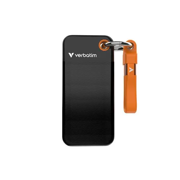 Verbatim Pocket SSD USB 3.2 Gen 2 2TB Black/Orange - 32197 - (P)