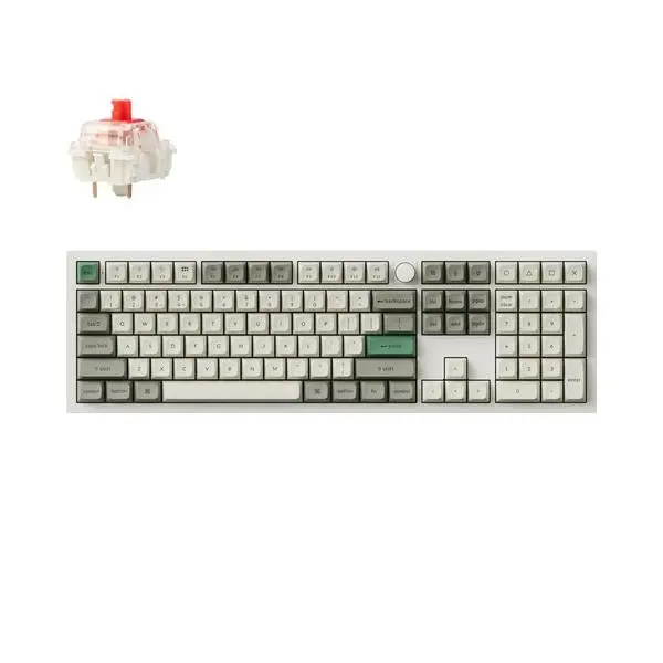 Механична клавиатура Keychron Q6 Max QMK Shell White - Gateron Jupiter Red - KEYCHRON-KEY-Q6M-P1