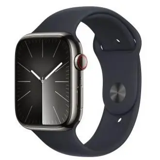 Apple Watch Series 9 45 mm Digital 396 x 484 pixels Touchscreen 4G Graphite Wi-Fi GPS (satellite) -  (К)  - MRMV3QF/A (8 дни доставкa)