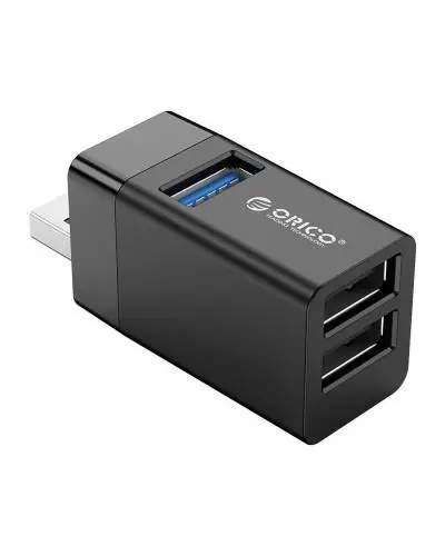Мини USB 3.0 хъб 3 в 1 Orico MINI-U32-WH
